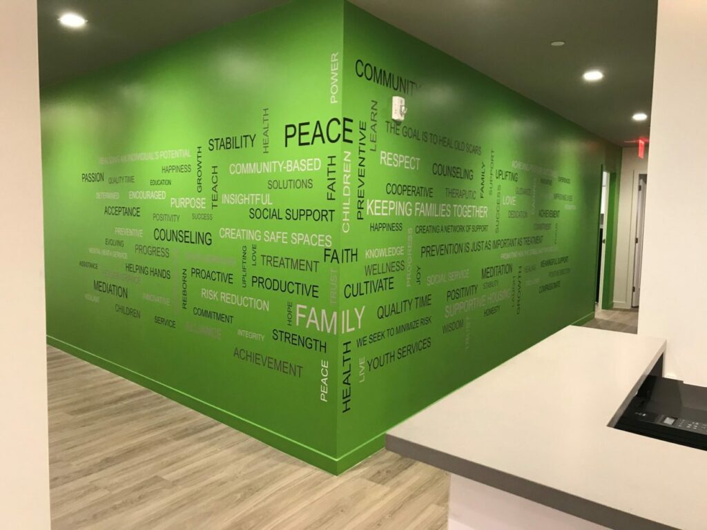 Office Green Wall Murals for Business