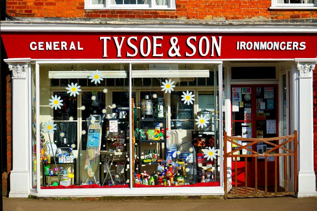 Custom Storefront Sign for TYSOE & SON
