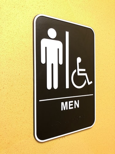 ADA Restroom Signs for Handicap People
