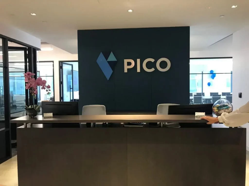 Painted Acrylic Logo With Brushed Aluminum Letters