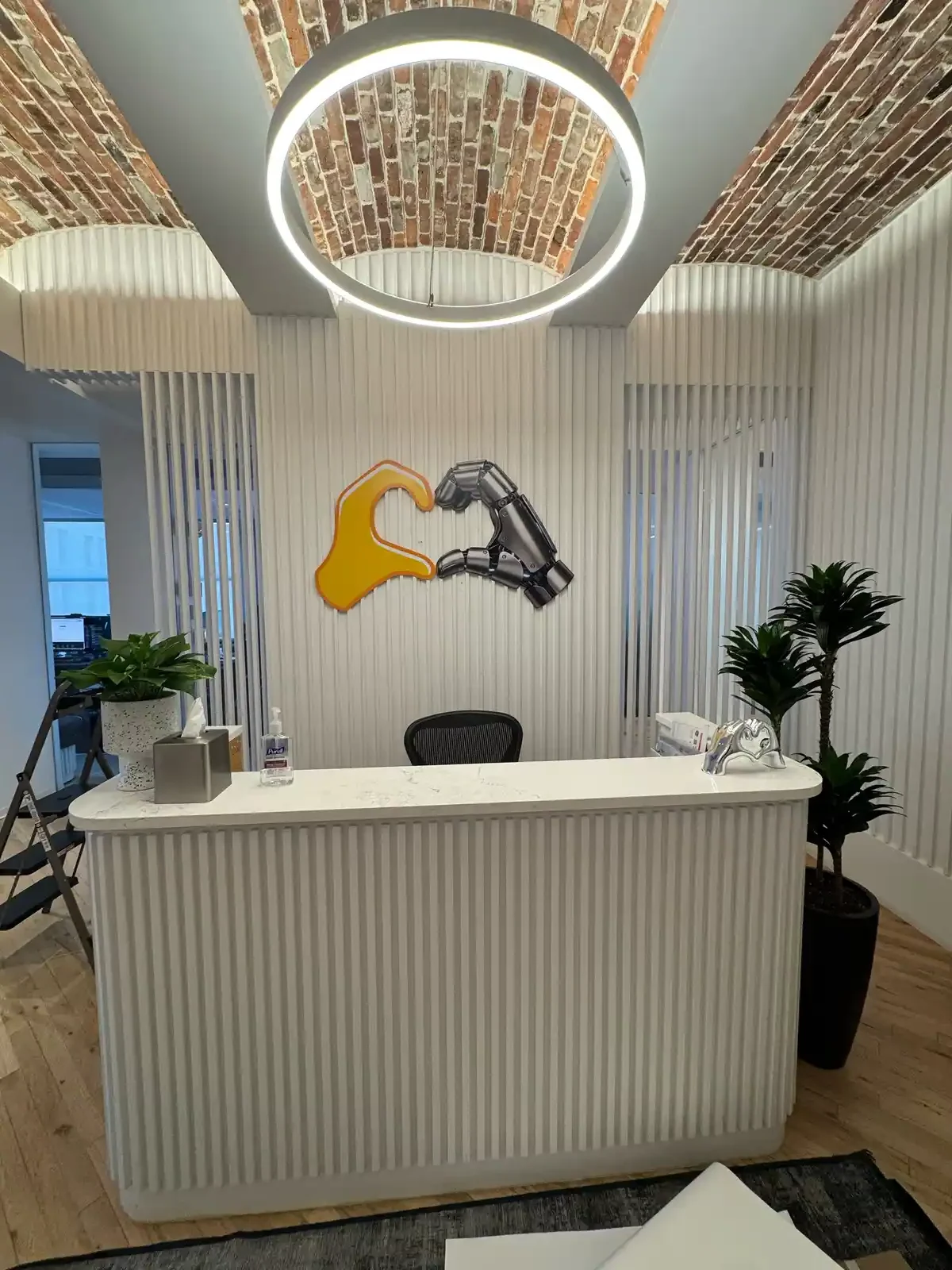 Printed acrylic interior sign for Besty AI, installed in SoHo, Manhattan NY.