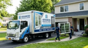Box truck wrap for a window and door company in New York