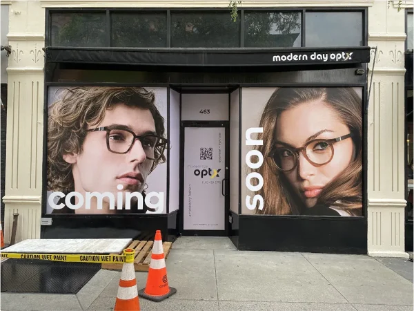 Grand Opening Custom Window Graphics + Banner Signs in NYC